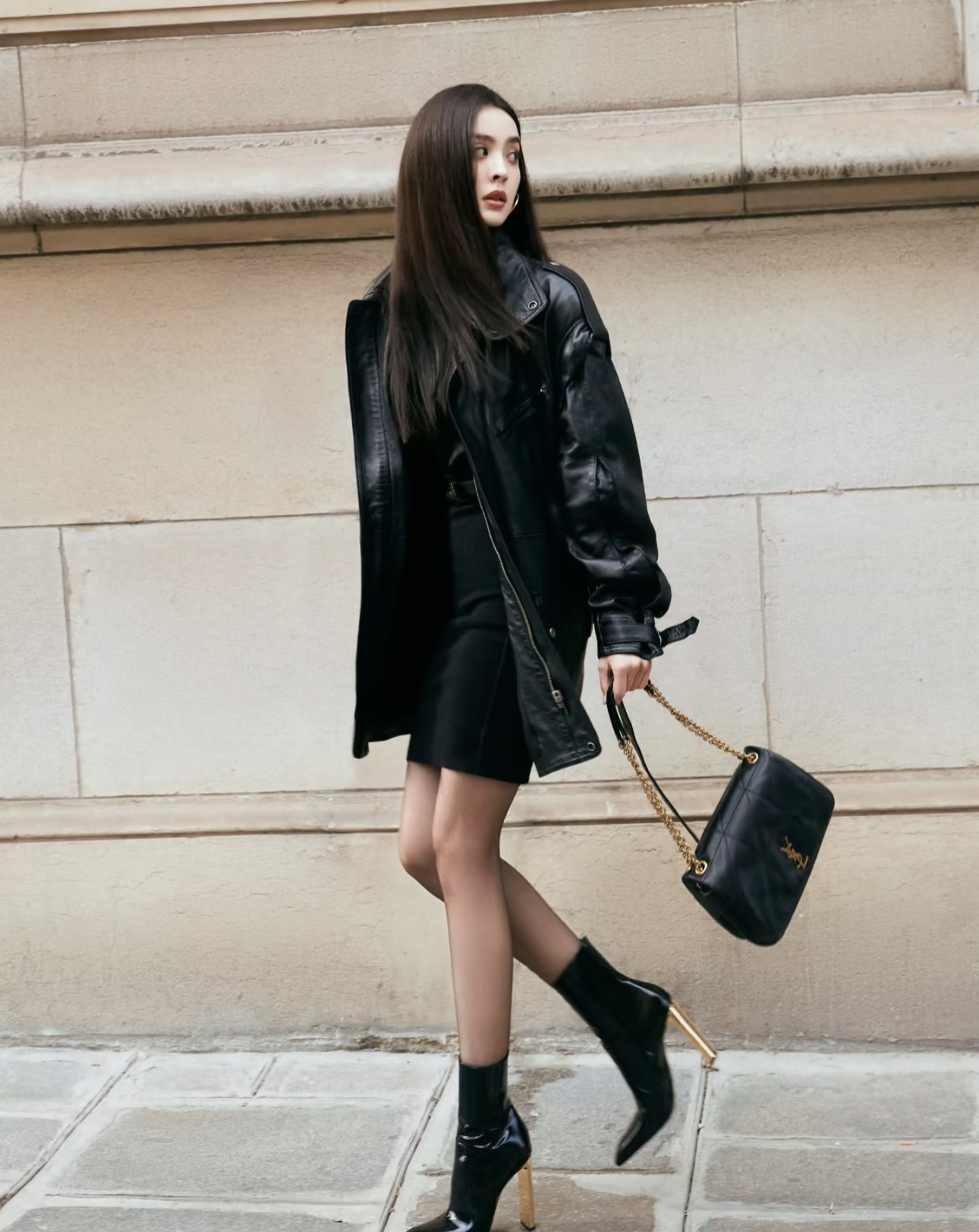 圣罗兰女郎的OOTD，娜扎朴彩英宋佳绝佳演绎，优雅且气场