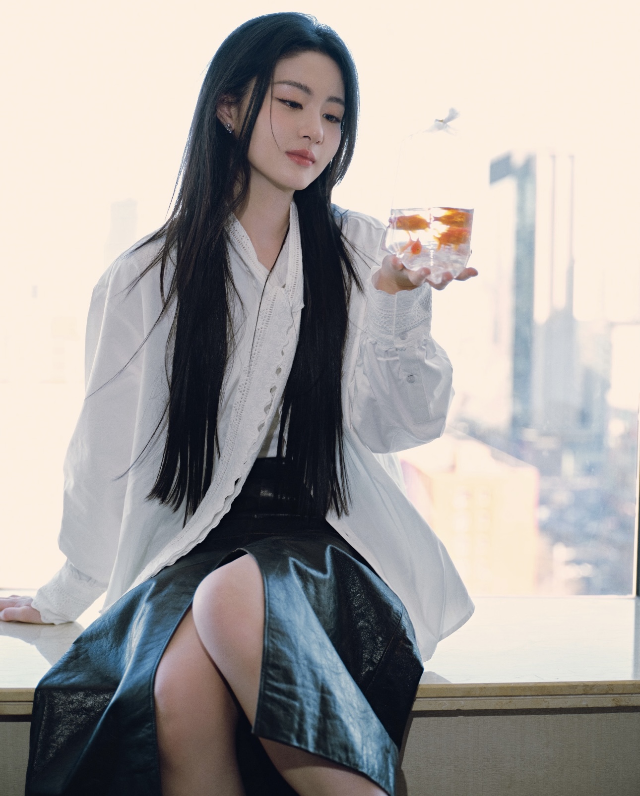 又被赵晴惊艳到了，清瘦又甜美，私服超百搭！超日常！