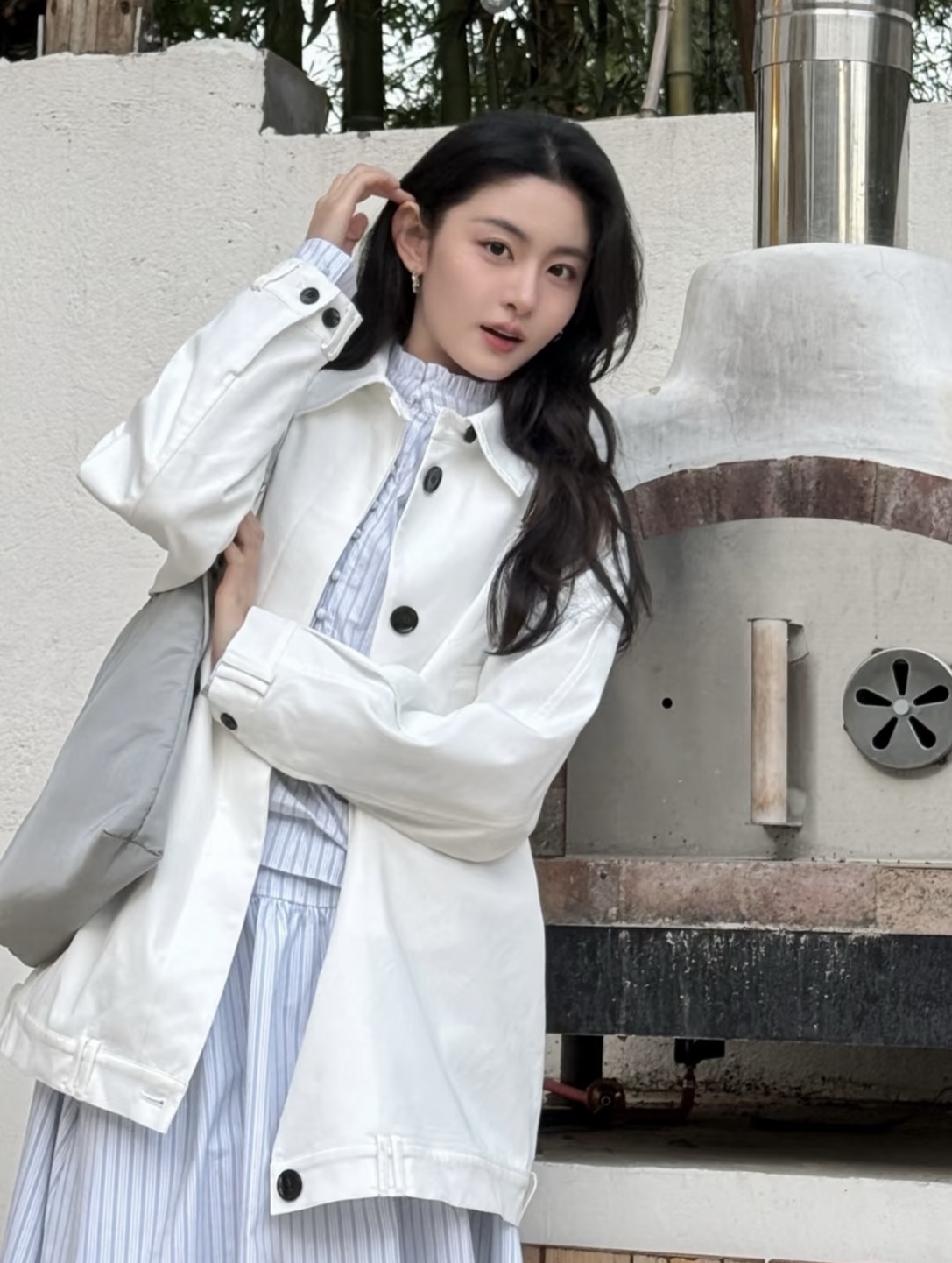 又被赵晴惊艳到了，清瘦又甜美，私服超百搭！超日常！