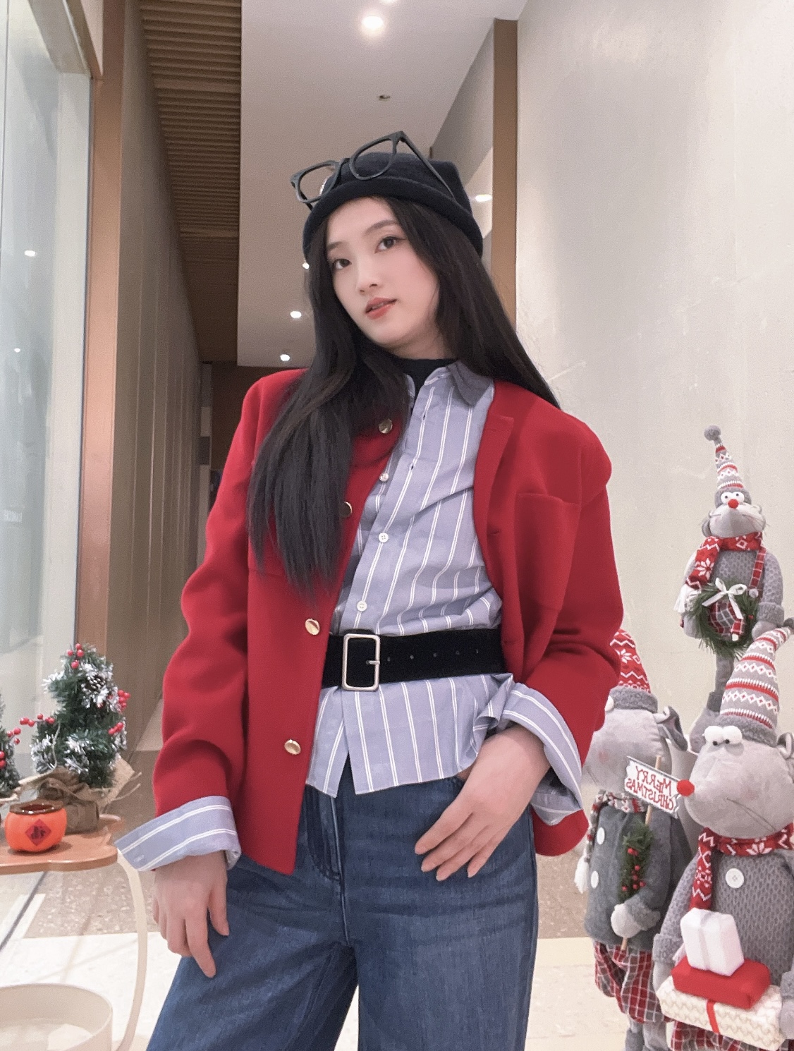 圣诞氛围感穿搭，红色、棕色复古感十足，来挑一套过节吧