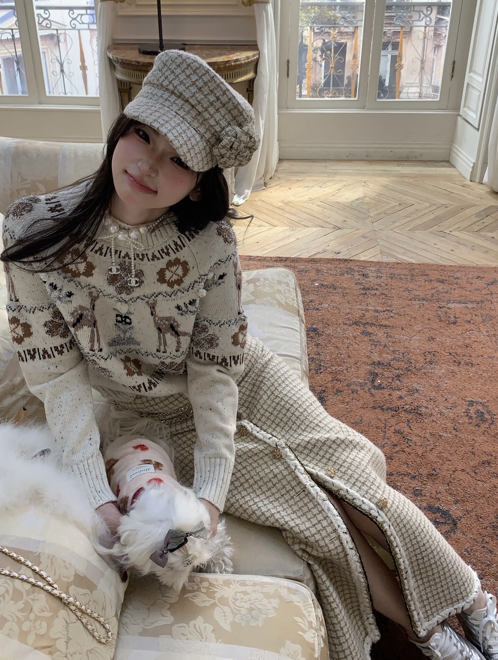 圣诞氛围感穿搭，红色、棕色复古感十足，来挑一套过节吧